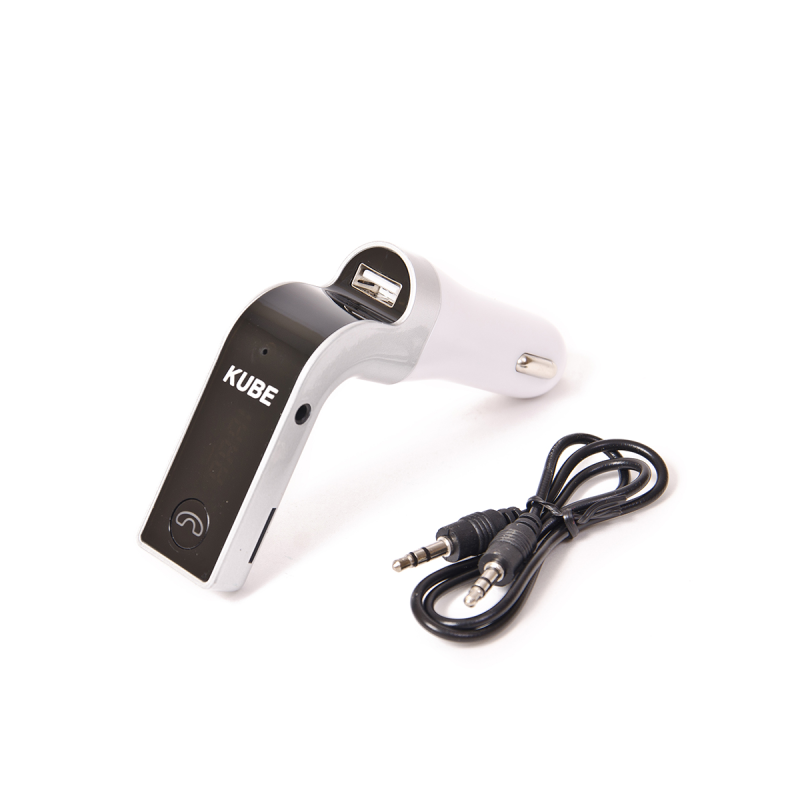 KBFMBTSILVER ACCESORIO PARA CELULAR TRANSMISOR DE BLUETOOTH / FM 2.1A usb PLATEADO
