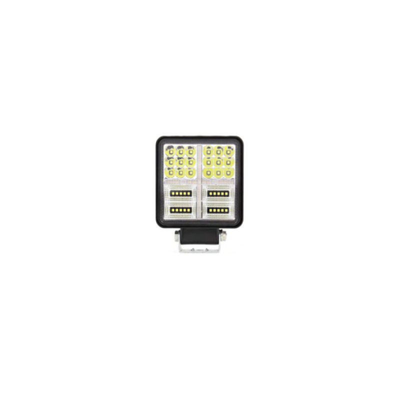 DJ1012PENT OFF ROAD FARO DE LED FARO DE LED CUADRADO - 36 LED 108W  BLANCO 10X2X11CM FLASH AMBAR DRL