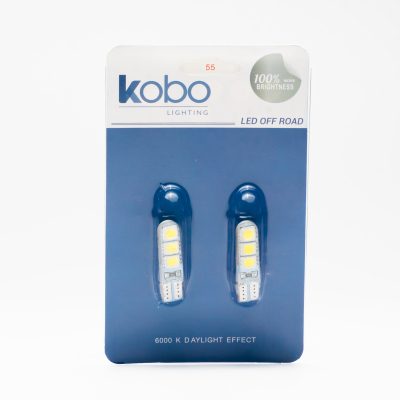 LED12961SILBL LED SEÑALIZACION SILICA BLISTER X 2 2821 - T10 - W5W - 6 LED 2835 SILICONADO CANBUS BLANCO 12V BLISTER X 2 UNIDADES