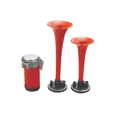 BOC20508 BOCINA CON COMPRESOR CORNETA DOBLE VOLTAJE 24V ENVASE POR JUEGO