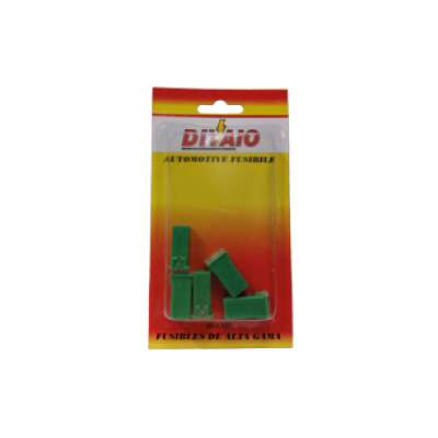 T127A80 FUSIBLE MUELA HEMBRA CHICO EN BLISTER (5 UNIDADES) X AMPER 80 AMP