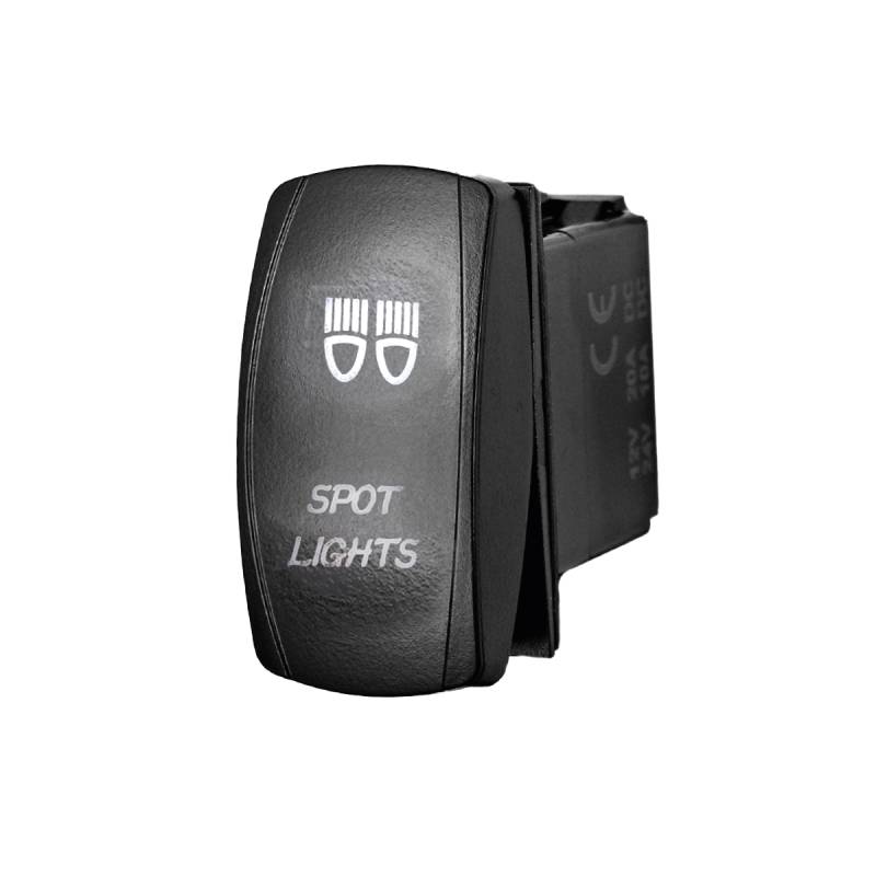 DSPLJ22BLUE INTERRUPTOR BASCULANTE VOLTAJE DE ENTRADA: 12V-24V FUNCIÓN: ON / OFF (OPCIONAL) 5 PINES (OPCIONAL) MATERIAL: ABS + COBRE INTERRUPTOR BASCULANTE CON