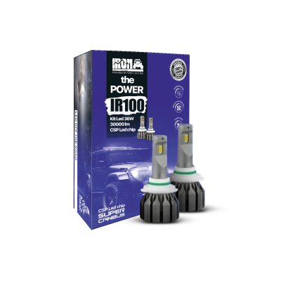 IR100-9004 OFF ROAD KIT DE LED IR100 CANBUS 9004 HB1 10MA GENERACION CHIP CSP SUPER CANBUS 30000 LUMENS 36 WATTS 12V CON COOLER