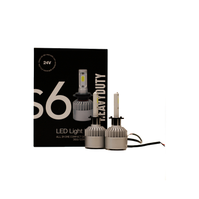 S624-H1 OFF ROAD KIT DE LED S6 HEAVY DUTY - 24V KIT DE LED H1 6TA GENERACION 22000 LUMENS POR LAMPARA USO ESPECIAL 24V CON COOLER 
