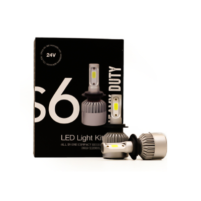 S624-H11 OFF ROAD KIT DE LED S6 HEAVY DUTY - 24V KIT DE LED H11 6TA GENERACION 22000 LUMENS POR LAMPARA USO ESPECIAL 24V CON COOLER 