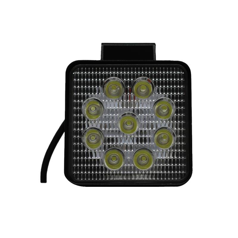 KO27WSQBLA OFF ROAD FARO DE LED FARO DE 9 LED CUADRADO 27 WATTS 6CM PROFUNDIDAD BLANCO 12V - 24V ILUMINACION SPOT