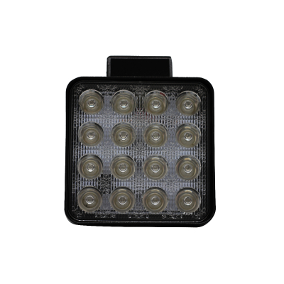 KO48WSQAZU OFF ROAD FARO DE LED FARO DE 16 LED CUADRADO 48 WATTS 6CM PROFUNDIDAD AZUL 12V - 24V ILUMINACION SPOT