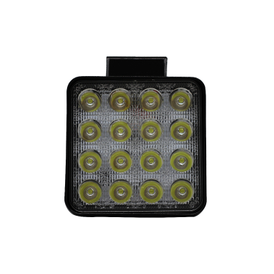 KO48WSQBLA OFF ROAD FARO DE LED FARO DE 16 LED CUADRADO 48 WATTS 6CM PROFUNDIDAD BLANCO 12V - 24V ILUMINACION SPOT 