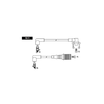 10125 CABLE BUJIA 8 MM SUPRESION MAGNETICA RENAULT TRAFFIC 2 0 95 BOBINA SECA