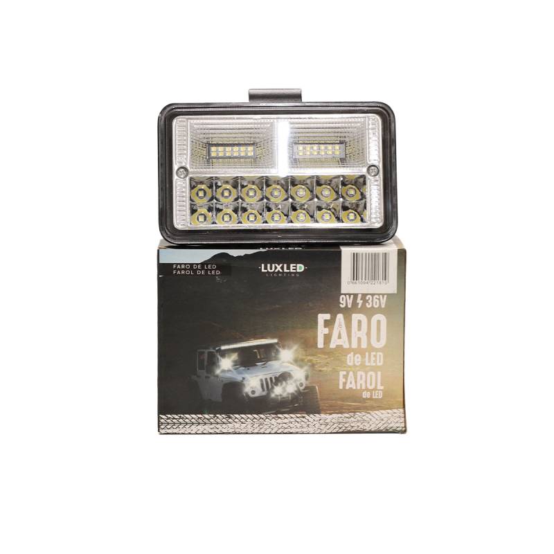 DJ5930ULTRA OFF ROAD FARO DE LED FARO LED RECTANGULAR 19 LEDS 57W 17X6X10.8CM COLOR BLANCO