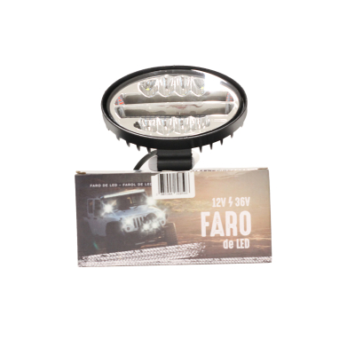 DJ6900MAX OFF ROAD FARO DE LED FARO DE LED OVALADO 30 LED 90W COLOR  BLANCO  9X5.8X9CM