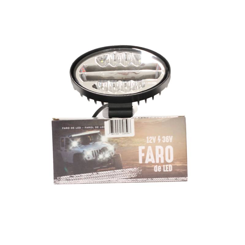 DJ6900MAX OFF ROAD FARO DE LED FARO DE LED OVALADO 30 LED 90W COLOR  BLANCO  9X5.8X9CM