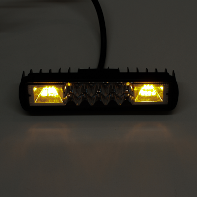 DJ1112ULTRA OFF ROAD FARO DE LED FARO DE LED RECTANGULAR - MICRO CHIP 18 LED  CADA UNO BLANCO 15.5X4.3X4.1CM DUAL FLASH