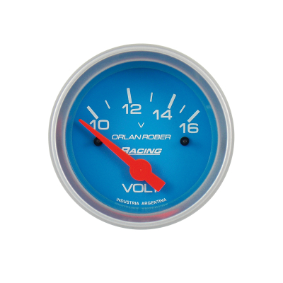 324C12V INSTRUMENTAL RACING 52 MM CELESTE VOLTIMETRO 12 VOLTS