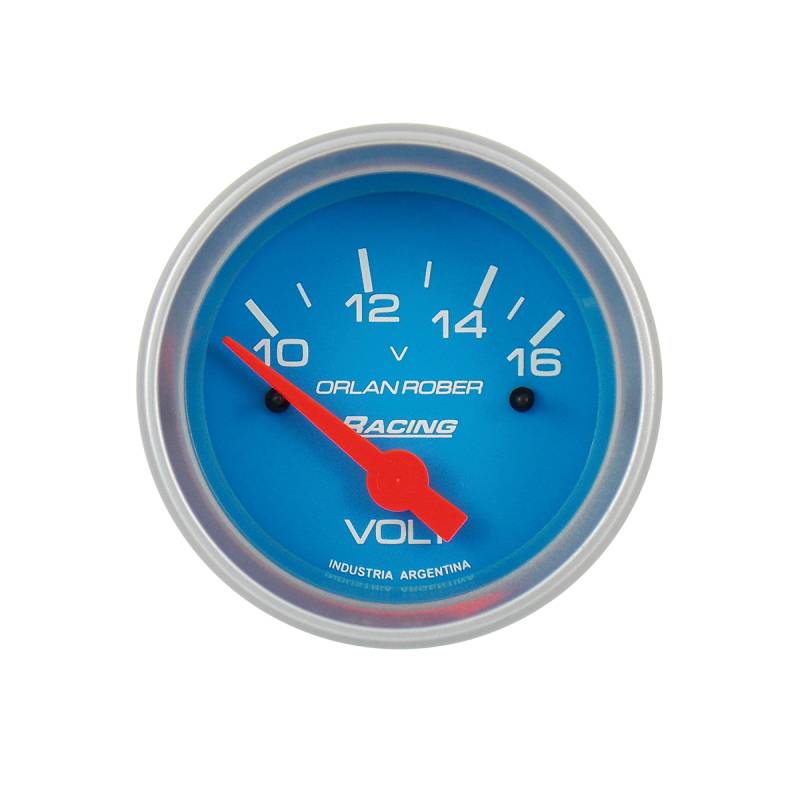 324C12V INSTRUMENTAL RACING 52 MM CELESTE VOLTIMETRO 12 VOLTS