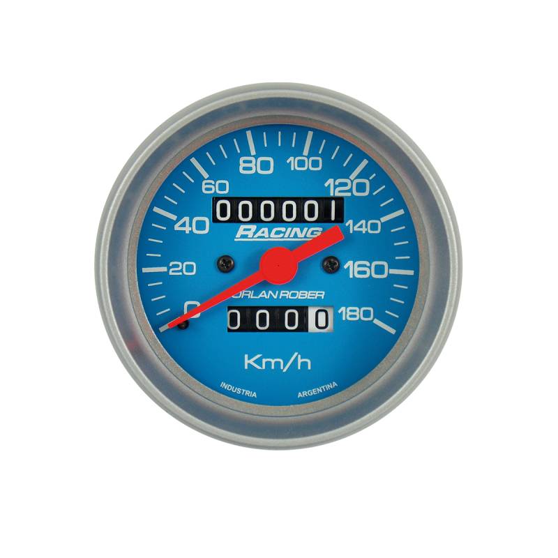 333C180A INSTRUMENTAL RACING 80 MM CELESTE VELOCIMETRO AMERICANO