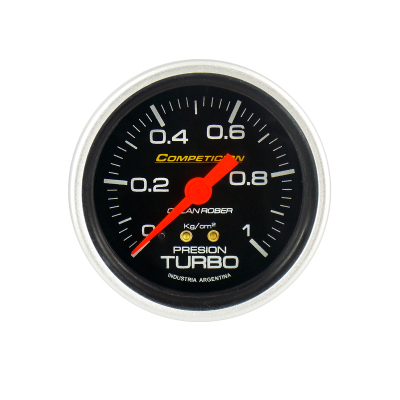 812N10 INSTRUMENTAL COMPETICION 62 MM NEGRO MANOMETRO DE PRESION TURBO 0-1 KG-CM