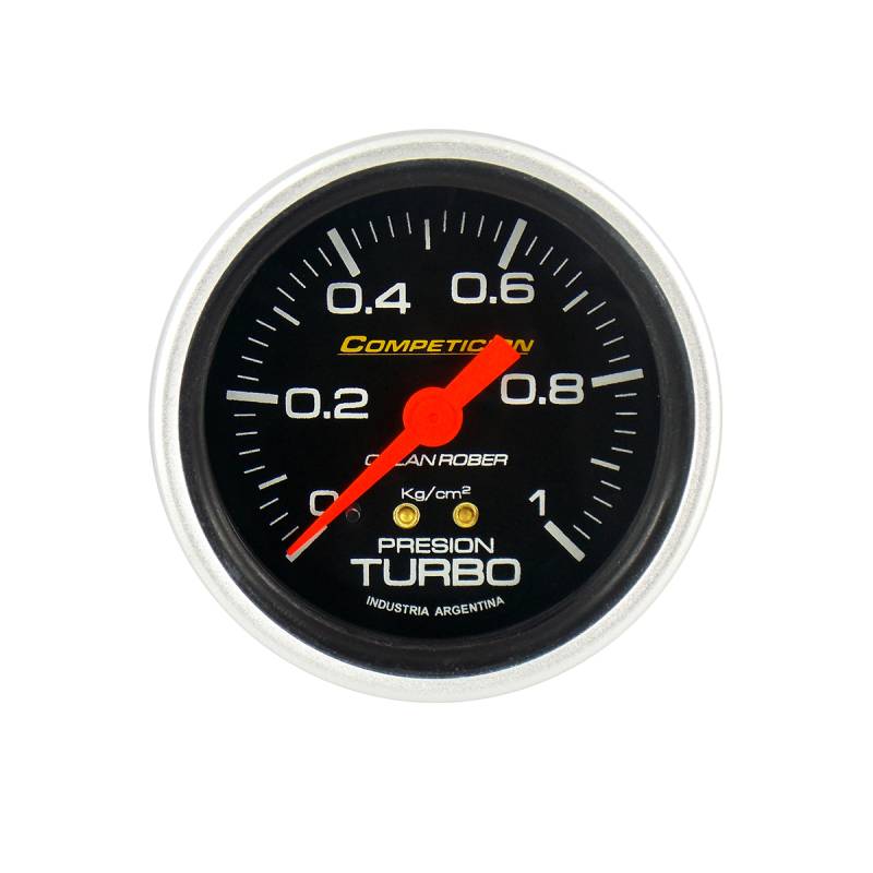 812N10 INSTRUMENTAL COMPETICION 62 MM NEGRO MANOMETRO DE PRESION TURBO 0-1 KG-CM