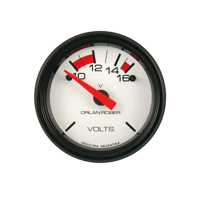424H12V INSTRUMENTAL CLASSIC 52 MM BLANCO VOLTIMETRO 12 VOLTS