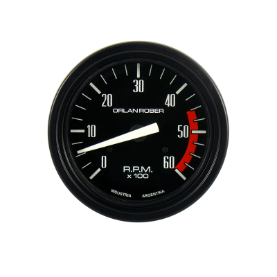 632H6K INSTRUMENTAL CLASSIC 80 MM NEGRO TACOMETRO 12V 2/4/6/8C 6.000RPM 80 MM NEGRO