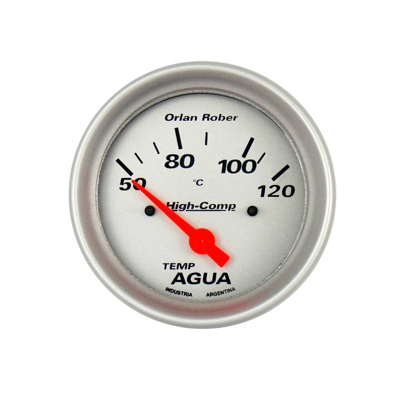 1025P12 INSTRUMENTAL HIGH COMPETICION 72MM PLATA TEMPERATURA DE AGUA ELECTICO 72MM 12V HIGH-COMPETICION