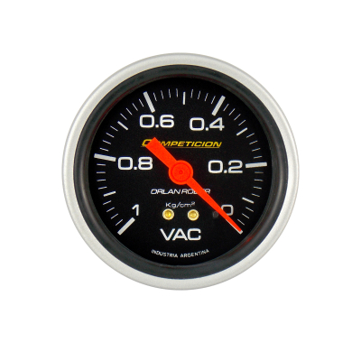 811N10 INSTRUMENTAL COMPETICION 62 MM NEGRO VACUOMETRO VACIO 0-1 KG-CM