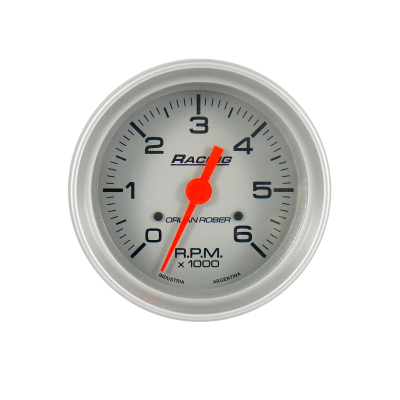 332P6K TACOMETRO TACOMETRO DIAM. 80 RACIENG PLATA 6000 RPM SMD6