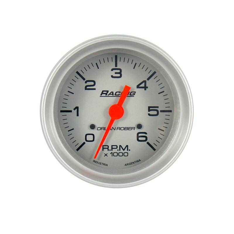 332P6K TACOMETRO TACOMETRO DIAM. 80 RACIENG PLATA 6000 RPM SMD6