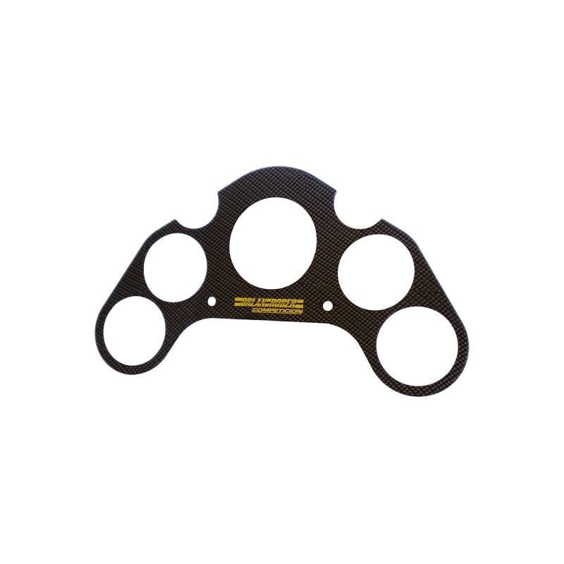 TAB-20 SOPORTE TABLERO SIMIL CARBONO P/4 INSTR. DE 66MM Y TACO DE 125MM