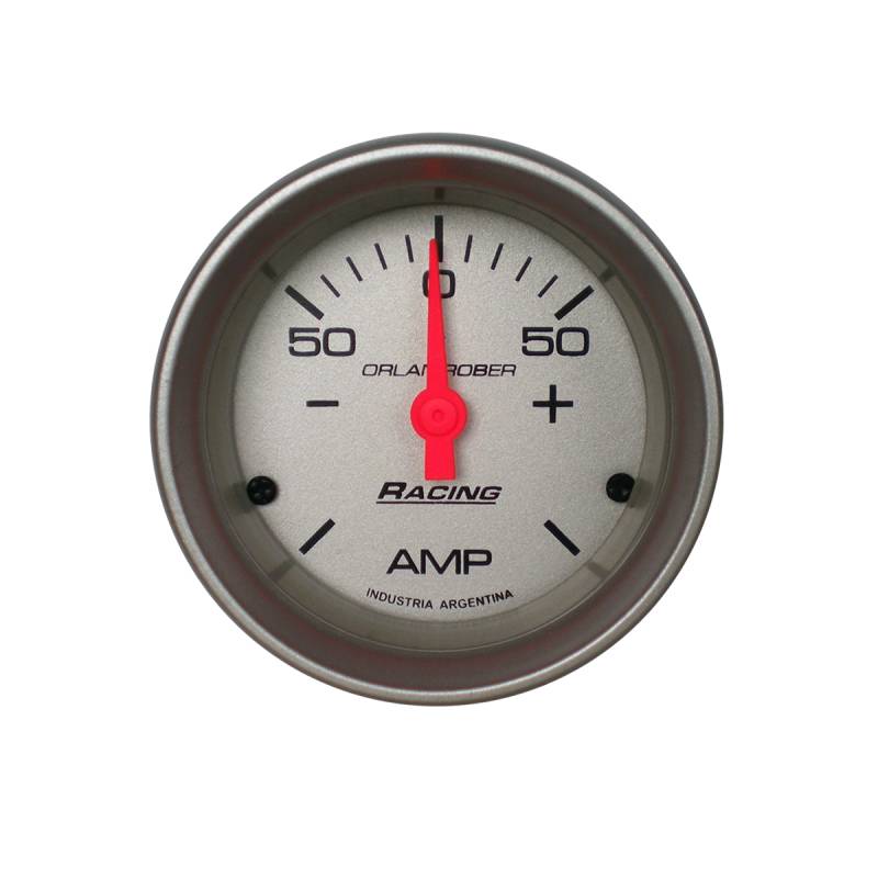 341P50 INSTRUMENTAL RACING 52 MM PLATA AMPERIMETRO COMPETICION 52 MM