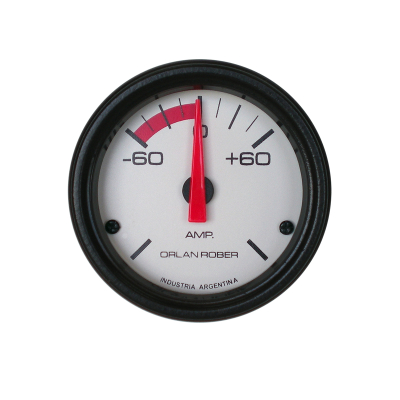 441H60 INSTRUMENTAL CLASSIC 52 MM BLANCO AMPERIMETRO - 60 - 0 - + 60 AMPER