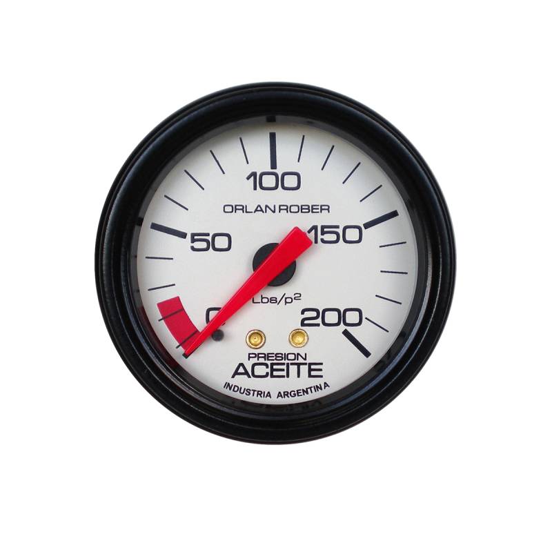 415H200 INSTRUMENTAL CLASSIC 52 MM BLANCO MANOMETRO 200 LBS