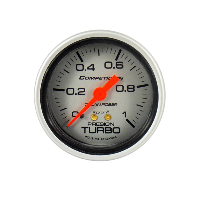 812P10 INSTRUMENTAL COMPETICION 62 MM PLATA MANOMETRO DE 0-1 KG-CM