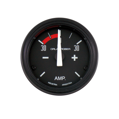641H30 INSTRUMENTAL CLASSIC 52 MM NEGRO AMPERIMETRO MARCACION 30 - 0 - 30
