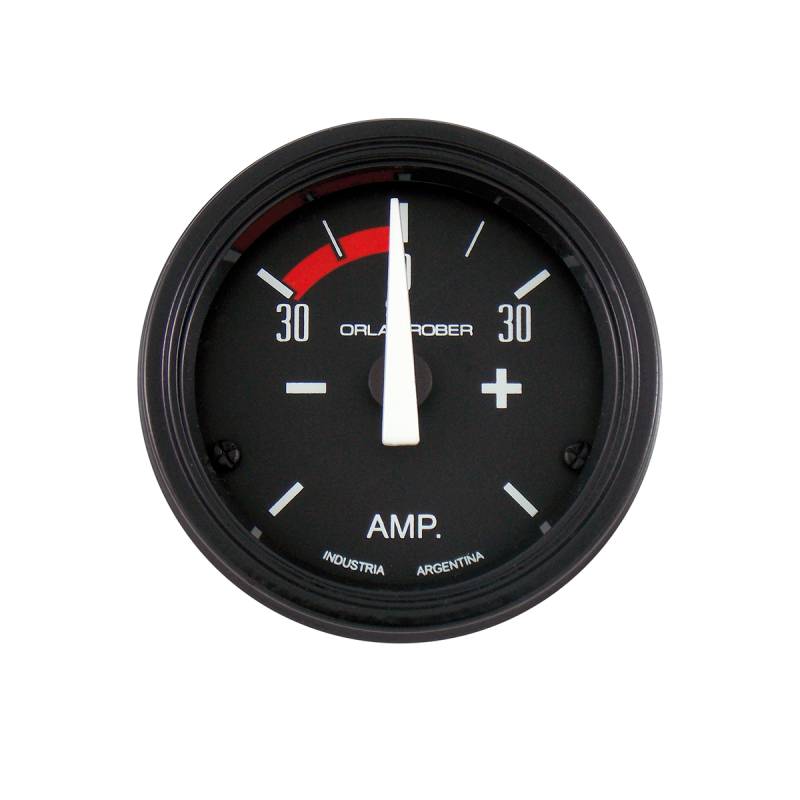 641H30 INSTRUMENTAL CLASSIC 52 MM NEGRO AMPERIMETRO MARCACION 30 - 0 - 30