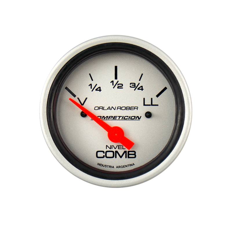 852P12V INSTRUMENTAL COMPETICION 62 MM PLATA NIVEL DE COMBUSTIBLE AGUJA V1-2 LL