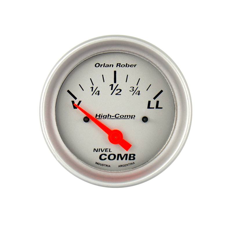 1052P12V INSTRUMENTAL HIGH COMPETICION 72MM PLATA NIVEL DE COMBUSTIBLE HIGH-COMPETICION