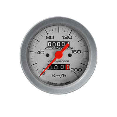 333P200E INSTRUMENTAL RACING 80 mm PLATA VELOCIMETRO EUROPEO