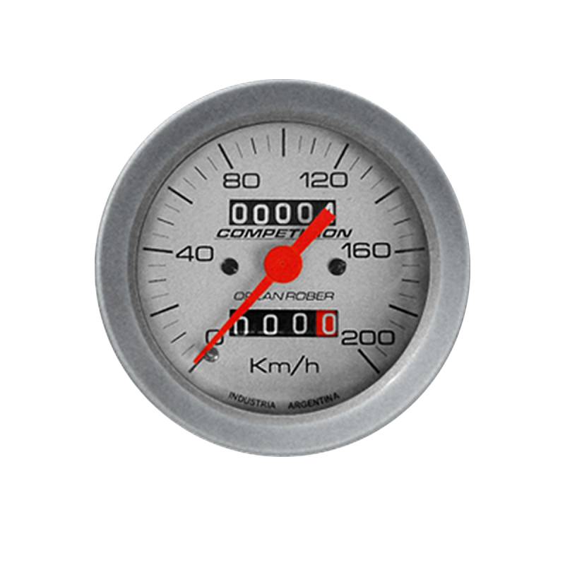 333P200E INSTRUMENTAL RACING 80 mm PLATA VELOCIMETRO EUROPEO