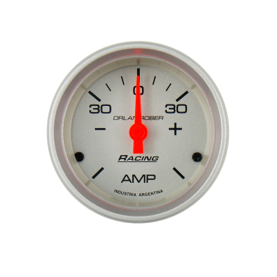 341P30 INSTRUMENTAL RACING 52 MM PLATA AMPERIMETRO 30-30