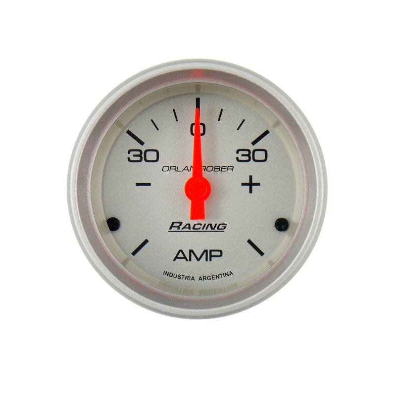 341P30 INSTRUMENTAL RACING 52 MM PLATA AMPERIMETRO 30-30