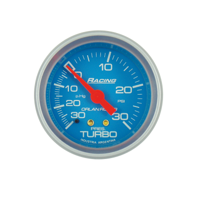 314C30 INSTRUMENTAL RACING 52 MM CELESTE MANOVACUOMETRO DE PRESION TURBO ESC 30PSI