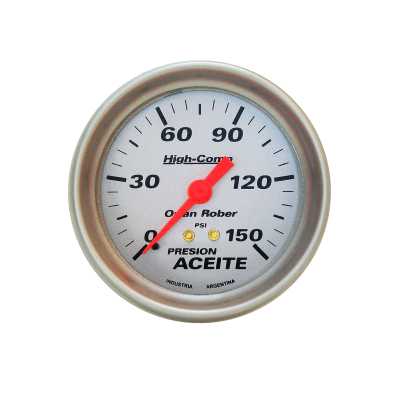 1015P150 INSTRUMENTAL HIGH COMPETICION 72MM PLATA PRESION ACEITE ELECTRICO 72MM 150 LBS HIGH-COMPETICION