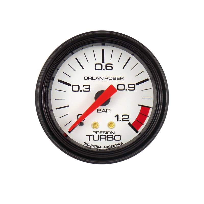 412H12V INSTRUMENTAL CLASSIC 52 MM BLANCO MANOMETRO PRESION TURBO