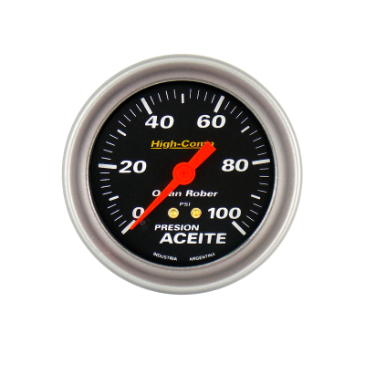 1015N100 INSTRUMENTAL HIGH COMPETICION 72MM NEGR MANOMETRO DE ACEITE ELECTRICO 72MM 100 LBS HIGH-COMPETICION