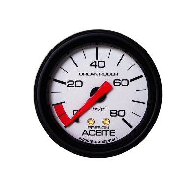 415H80 INSTRUMENTAL CLASSIC 52 MM BLANCO MANOMETRO 80 LBS