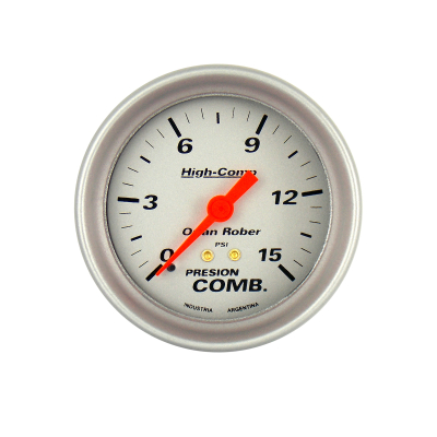 1013P15 INSTRUMENTAL HIGH COMPETICION 72MM PLATA PRESION DE COMBUSTIBLE 72MM HIGH-COMPETICION