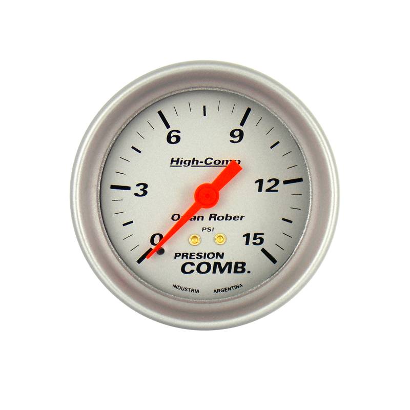 1013P15 INSTRUMENTAL HIGH COMPETICION 72MM PLATA PRESION DE COMBUSTIBLE 72MM HIGH-COMPETICION