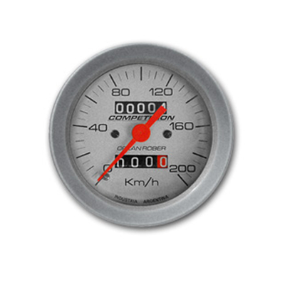 333P200A INSTRUMENTAL RACING 80 mm PLATA VELOCIMETRO AMERICANO