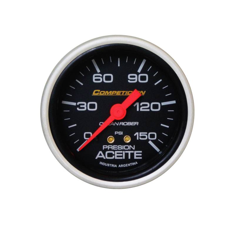 815N150 INSTRUMENTAL COMPETICION 62 MM NEGRO MANOMETRO DE ACEITE 0-150 PSI